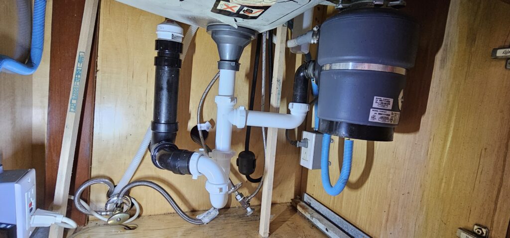Kitchen Sink Drain and Loop-Vent Repair in Bellevue, WA after repair in Bellevue, WA