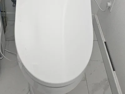 Modern toilet with bidet features