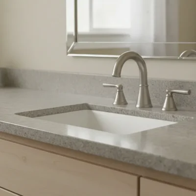 Modern sink with stylish faucet design